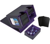 Expositor de cartas coleccionables Venssu Deck con capacidad para 200 dados. Incluye 2 divisores y 1 magnético. Compatible con Pokémon Duema y varias fundas para juegos de cartas.