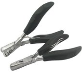 Herramienta para extensiones de cabello Pinzas para extensiones de cabello Pinzas para extensiones de cabello de acero inoxidable multifuncionales de doble ranura