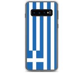 Coque Téléphone - Samsung - Galaxy S10 - Drapeau Grèce - Souple - Multicolore