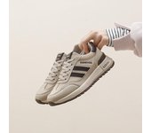 Zapatos casuales de plataforma gruesa para mujer, zapatos para caminar con cordones, antideslizantes, de cuero sintético, zapatillas de tenis cómodas para correr, zapatillas transpirables para mujer 35 caqui