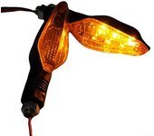 1 par de luces traseras para bicicleta eléctrica, 60 x 35 mm, LED, dos colores