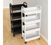 Estante con ruedas de varias capas para cocina, suelo, dormitorio, para aperitivos de bebés, móvil, para baño, almacenamiento en el baño