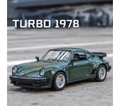 Porsche 911 Turbo 1978 clásico retro de 5 pulgadas, simulación de coche de metal fundido a presión y vehículo de juguete RMZ city 1:36 regalos modelo de aleación para niños