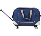 Transportín para mascotas con ruedas, malla transpirable, plegable, para gatos y perros, con ruedas desmontables para interior gris