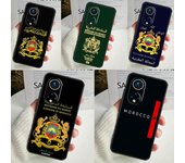 Funda con bandera marroquí para Honor Magic 6 Pro 90 70 50 Magic 5 Lite X6 X7 X8 X9 X6a X7a X8a X9a X8b X9b Honor Magic5 Pro