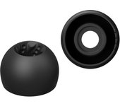 Auriculares JVC Kenwood Victor Spiral Dot Pro (4 unidades, tamaño M), calidad de sonido mejorada, alto aislamiento acústico, material de silicona, color negro EP-FX12M-B EP-FX12 negro