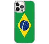 Coque iPhone - Brasil - Drapeau - Souple - Multicolore - Compatible iPhone 13 Pro Max