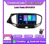 Sistema de navegación GPS para LADA VESTA 2015-2019 2 Din Android WiFi Car Multimedia Player Auto Stereo FM Radio Unidad principal 2 + 32GB 1+16GB