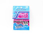 Cabeza plomada Jackall Sui Sui Swim, 5 unidades/paquete, 0,6 gramos (3652)