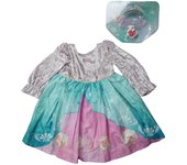 Vestido Princesa Elsa Ariel Rapunzel Transformación Vestido Una Pieza con Accesorios Ropa Niñas [Disney] Infantil Infantil