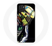 Coque pour Samsung Galaxy A03 Valentino Rossi Numéro 46 Pilote de vitesse moto