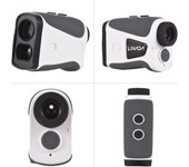 Telémetro de golf con telescopio de pendiente 6x LCD 905nm Láser tipo C Vrtical horizontal de línea recta 1200m