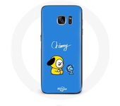 Coque pour Samsung Galaxy S6 Bangtan BTS BT21 Chimmy Jimin Fond Bleu