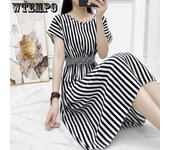 Vestido suelto de verano para mujer, vestido floral bohemio, vestido estampado para vacaciones en la playa y verano L