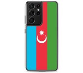 Coque Téléphone - Samsung - Galaxy S21 - Drapeau Azerbaïdjan - Souple - Multicolore