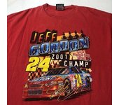Camiseta unisex roja vintage de Jeff Gordon Chase de Nascar 2001 S