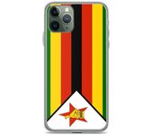 Funda iPhone - Multicolor - Drapeau Zimbabwe - Souple - Compatible iPhone 11 Pro - Vertical