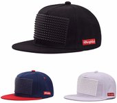 Sombrero snapback de moda para hombre, sombreros de hip-hop, gorra de béisbol con protección solar de algodón para mujer azul marino