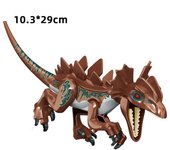 Bloques de construcción de dragón Velociraptor, modelo de dinosaurio grande, ensamblaje de bloques de construcción, juguete