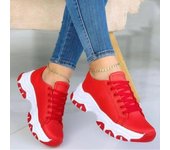 Zapatos deportivos para mujer, mocasines con cordones, planos, de moda, nuevos, de primavera, informales, transpirables, vulcanizados 37