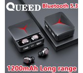 TWS Fone Bluetooth Fools Trings' Office auriculares inalámbricos auriculares con pantalla HD tapa móvil conjuntos deportivos con micrófono negro