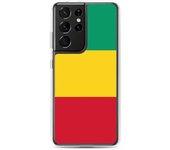Coque Téléphone - Samsung - Galaxy S21 - Drapeau Guinée - Souple - Multicolore
