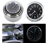 Reloj con esfera de reloj con montaje en manillar de Motor de motocicleta con brillo Universal resistente al agua