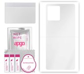 apgo Ultra Clear Protective Skin Sticker for the back compatible with Motorola Edge 30 Fusion, Wrap Film, Hydrogel Film, Flexible, Soft TPU with posit