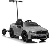 Coche de batería BMW M5 con plataforma para padres, color plata