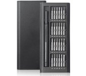 Juego de destornilladores de precisión WOZOBUY, mini destornillador 25 en 1, juego de puntas magnéticas, juego de destornilladores manuales de bolsillo