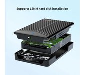 Estuche para disco duro externo portátil con buena disipación de calor y amplia compatibilidad. Estuche delgado para disco duro SATA de 2,5 pulgadas con USB 3,1.