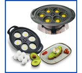 Thermomix-huevo para cocinar para modelos TM5, TM6, TM31, caldera, molde para pasteles, 6 en 1, vaporizador de huevos para repostería, horno, molde para hornear, cocina, huevos hirviendo negro