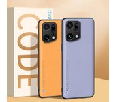 Funda de cuero de lujo para OPPO Find X5 X2 X3 Pro, funda trasera de silicona mate, funda protectora de teléfono para OPPO Find X2 X5 Lite X3 Neo Find X5 naranja