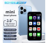 SOYES XS15 Mini teléfono inteligente Pantalla de 3,0 pulgadas 2GB RAM 16GB ROM Compatible con Bluetooth WIFI Android 8,1 teléfono móvil 2GB RAM 16GB ROM azul