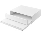 Solo se requiere el tapón Yamazaki Jitsugyo para la mesa deslizante del cajón inferior del electrodoméstico de cocina Blanco Aproximadamente W45 x 64 x Torre con estante deslizante blanco