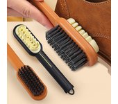 Juego de borradores de goma para limpiar botas de 2 lados con mango largo, cepillo para limpiar manchas de zapatos y gamuza, cepillo para zapatos, limpieza de gamuza, cuidado de zapatos one size naranja