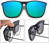 Gafas de sol con clip no polarizadas para hombre, gafas de sol fotocromáticas polarizadas, antideslumbrantes, con cambio de color, gafas de visión nocturna
