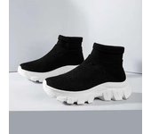 Zapatillas, calcetines para mujer, cómodos zapatos deportivos con plataforma, Zapatillas De Deporte para mujer, zapatos informales con aumento, talla 35-45 35