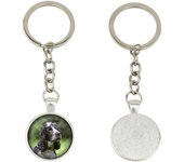 American Cocker Spaniel, Merry Cocker - keychain in a box, own photo, keychain pendant from Art-Dog brand plata