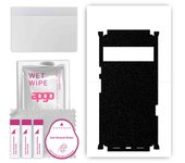 apgo Protective Skin Sticker for the back+sides compatible with Google Pixel 6 Pro, Full Wrap Film, Foil, Vinyl - Pattern Matte Black