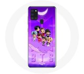 Coque pour Samsung Galaxy A21S BTS TinyTAN Animation Affiche RM Jin Suga J-Hope Jimin Jungkook Et V Zero O’Clock