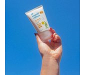 Loción solar orgánica infantil sin perfume FPS 30 - 150 ml - Envase de origen vegetal 150ml