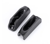 1 par de hebillas de cuerda de cubierta de plástico negro duraderas para kayaks, canoas y botes de remos
