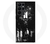 Coque Maniacase pour Samsung Galaxy S22 Ultra bts signature nuit etoilé