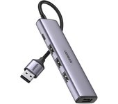 Ugreen CM473 Professional 4-Port USB 3.0 Hub - Premium Grey Finish