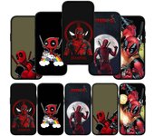 Funda para teléfono Deadpool de superhéroe Marvel para iPhone 16, 15, Xiaomi Redmi Note 13, 12, 11 Pro Max, X, 9, 14, XR, Samsung Galaxy A16, S24, S23 Plus, A06, 14C, Huawei, OPPO for Xiaomi Poco F3 techo de