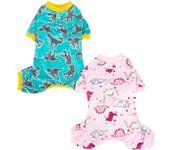for Chihuahua Yorkie Dog Pajama Cotton Soft Material Pet Apparel  For Small Dogs XS color rosa
