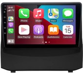 Radio de coche Android 13 de 9 pulgadas con GPS, navegador, wifi, 2 + 32 GB, compatible con Ford Fiesta MK6 bj. 2008-2016 negro