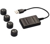 Monitor de presión de neumáticos TPMS USB para navegación Android Alarma de monitoreo de presión de neumáticos with four external sensors