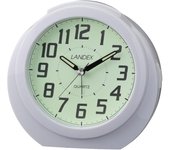 Despertador analógico Landex Regulus Star con esfera luminosa, color blanco YT5244WH blanco